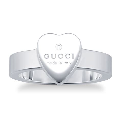 gucci heart ring with diamond|heart ring with gucci trademark.